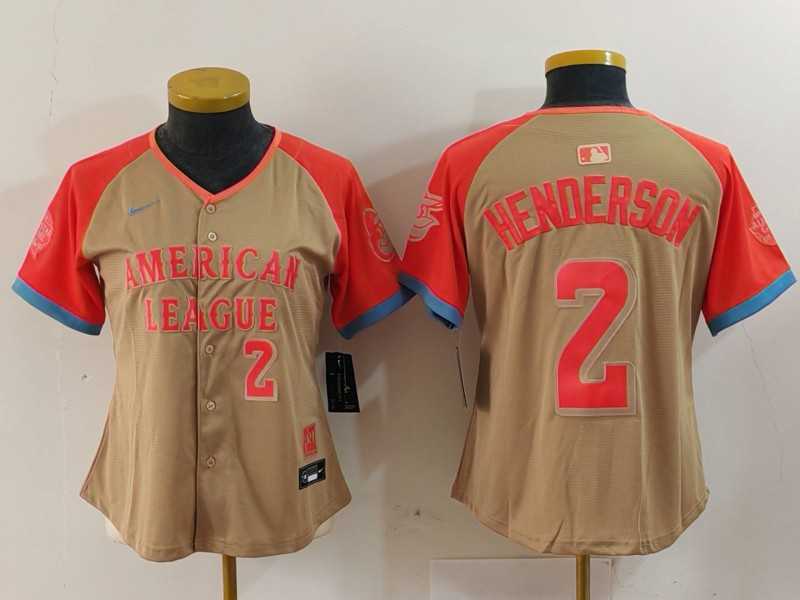 Womens Baltimore Orioles #2 Gunnar Henderson Number Cream 2024 All Star Limited Stitched Jersey->2024 mlb all-star->MLB Jersey